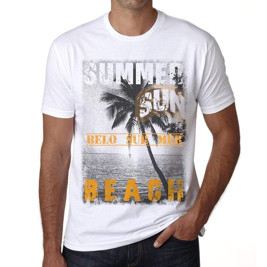 Belo Sur Mer Mens Short Sleeve Round Neck T-Shirt - Casual