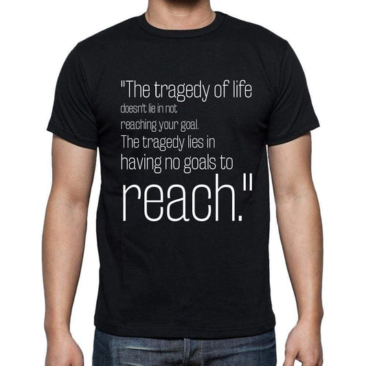 Benjamin Mays Quote T Shirts The Tragedy Of Life Does T Shirts Men Black - Casual