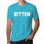 Bitten Mens Short Sleeve Round Neck T-Shirt - Blue / S - Casual