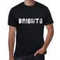 Brights Mens Vintage T Shirt Black Birthday Gift 00555 - Black / Xs - Casual