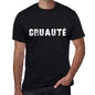 Cruauté Mens T Shirt Black Birthday Gift 00549 - Black / Xs - Casual
