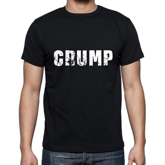 crump <span>Men's</span> <span>Short Sleeve</span> <span>Round Neck</span> T-shirt , 5 letters Black , word 00006 - ULTRABASIC