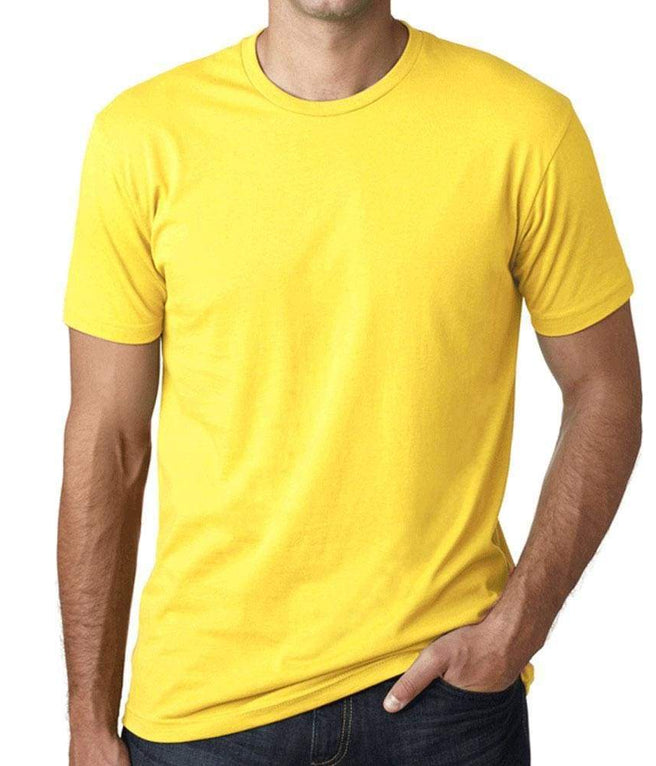 Strong Strong Strong Crew Neck T-shirt Heather-Aqua with Yellow Ink T-shirt