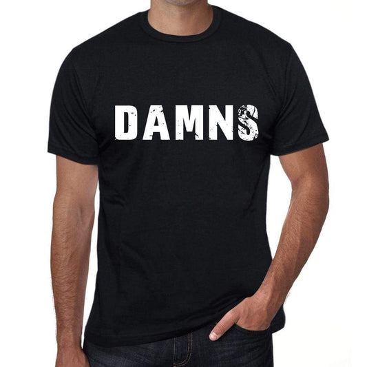 Damns Mens Retro T Shirt Black Birthday Gift 00553 - Black / Xs - Casual