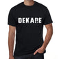 Dekare Mens Vintage T Shirt Black Birthday Gift 00554 - Black / Xs - Casual