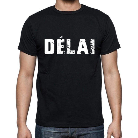 Délai French Dictionary Mens Short Sleeve Round Neck T-Shirt 00009 - Casual