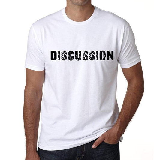 Discussion Mens T Shirt White Birthday Gift 00552 - White / Xs - Casual