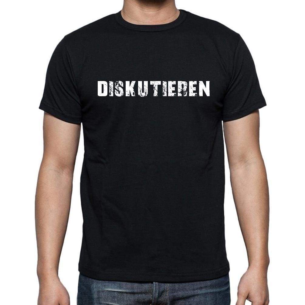 Diskutieren Mens Short Sleeve Round Neck T-Shirt - Casual