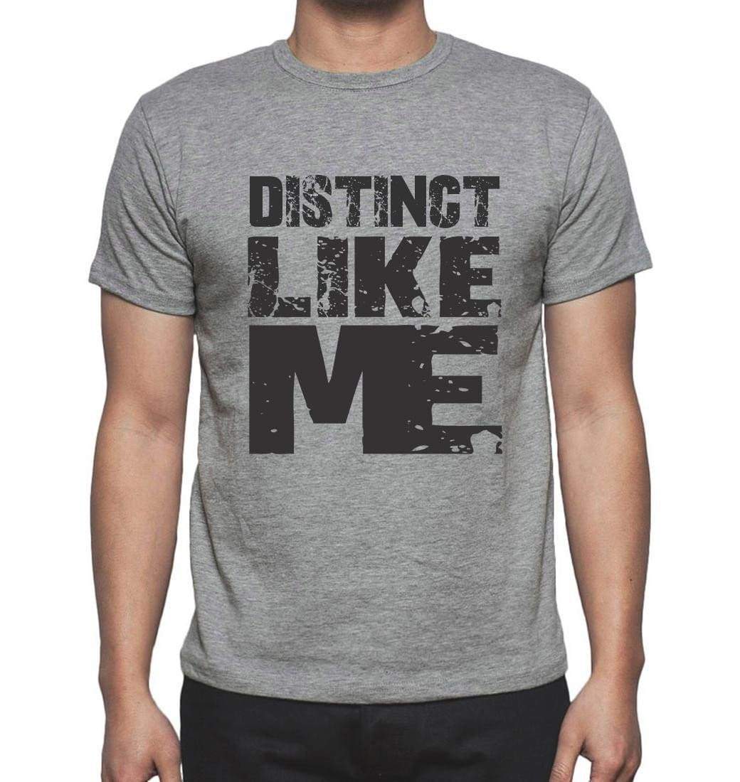 Distinct Like Me Grey Mens Short Sleeve Round Neck T-Shirt 00066 - Grey / S - Casual