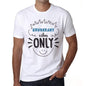 Exuberant Vibes Only White Mens Short Sleeve Round Neck T-Shirt Gift T-Shirt 00296 - White / S - Casual