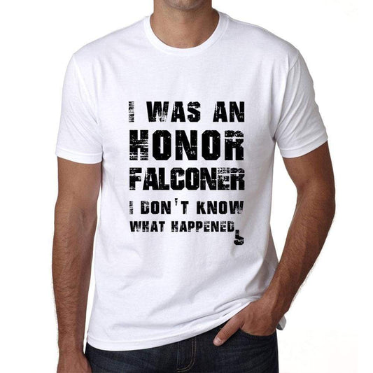 Falconer What Happened White Mens Short Sleeve Round Neck T-Shirt 00316 - White / S - Casual