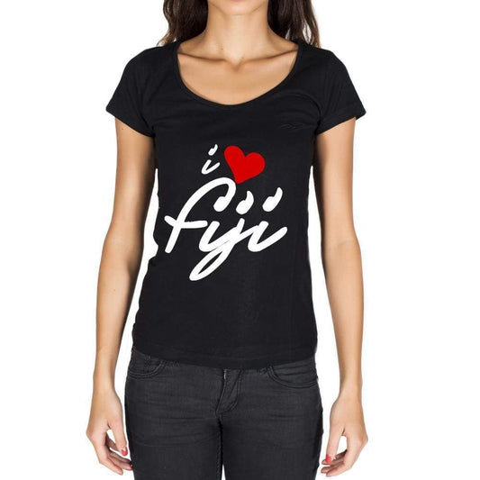 Fiji Womens Short Sleeve Round Neck T-Shirt - Casual