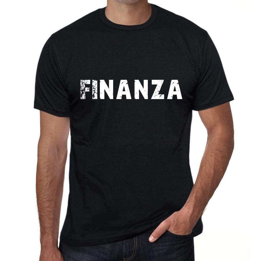 Finanza Mens T Shirt Black Birthday Gift 00551 - Black / Xs - Casual