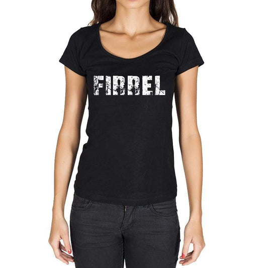 Firrel German Cities Black Womens Short Sleeve Round Neck T-Shirt 00002 - Casual