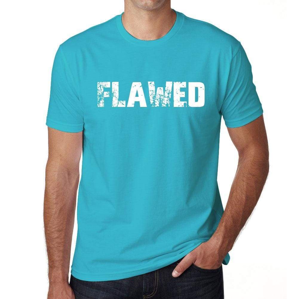 Flawed Mens Short Sleeve Round Neck T-Shirt - Blue / S - Casual