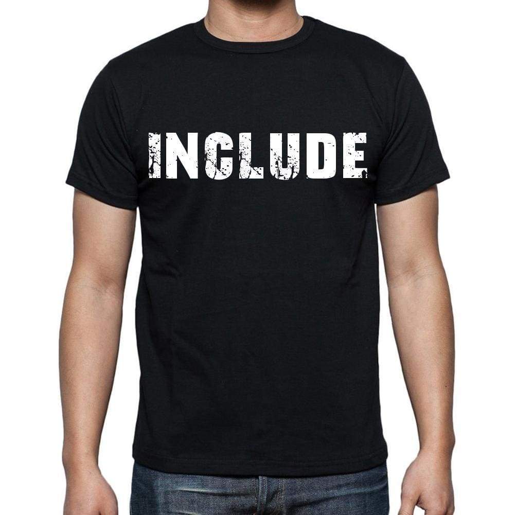 Include Mens Short Sleeve Round Neck T-Shirt Black T-Shirt En