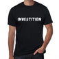 Investition Mens T Shirt Black Birthday Gift 00548 - Black / Xs - Casual