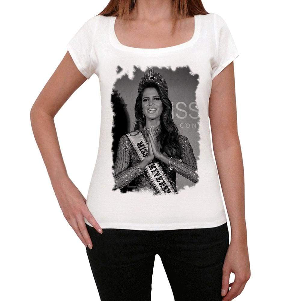 Iris Mittenaere Womens T-Shirt White Birthday Gift 00514 - White / Xs - Casual