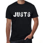 Justs Mens Retro T Shirt Black Birthday Gift 00553 - Black / Xs - Casual