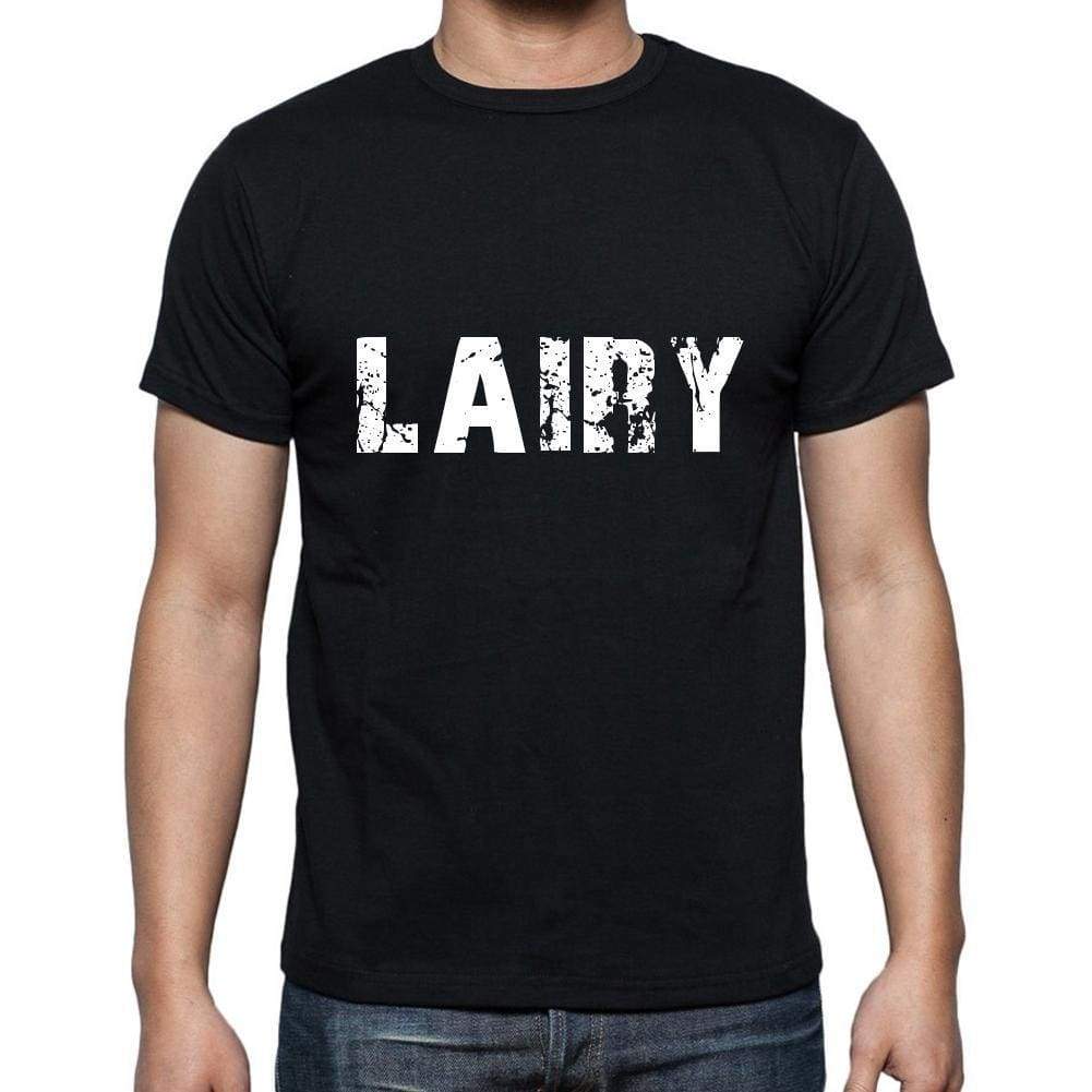 Lairy Mens Short Sleeve Round Neck T-Shirt 5 Letters Black Word 00006 - Casual