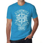Letting Dreams Sail Since 2024 Mens T-Shirt Blue Birthday Gift 00404 - Blue / Xs - Casual