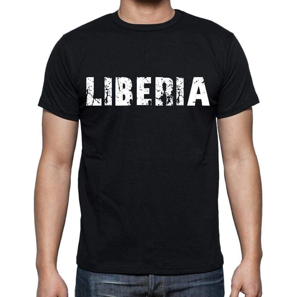 Liberia T-Shirt For Men Short Sleeve Round Neck Black T Shirt For Men - T-Shirt