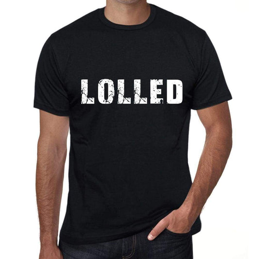 Lolled Mens Vintage T Shirt Black Birthday Gift 00554 - Black / Xs - Casual