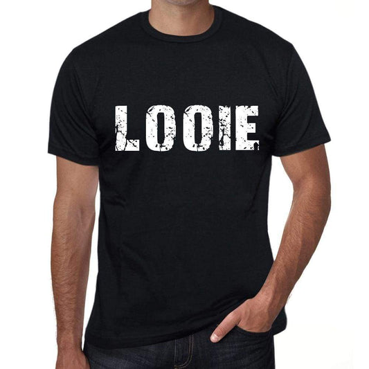 Looie Mens Retro T Shirt Black Birthday Gift 00553 - Black / Xs - Casual