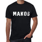 Makos Mens Retro T Shirt Black Birthday Gift 00553 - Black / Xs - Casual