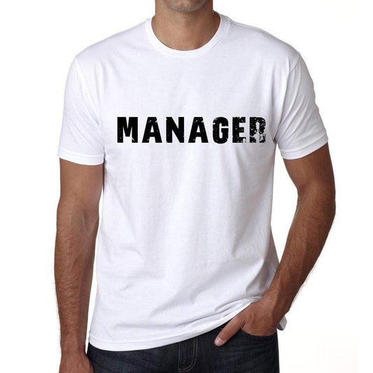 Manager Mens T Shirt White Birthday Gift 00552 - White / Xs - Casual