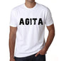 Mens Tee Shirt Vintage T Shirt Agita X-Small White 00561 - White / Xs - Casual