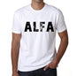 Mens Tee Shirt Vintage T Shirt Alfa X-Small White 00560 - White / Xs - Casual
