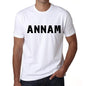 Mens Tee Shirt Vintage T Shirt Annam X-Small White 00561 - White / Xs - Casual