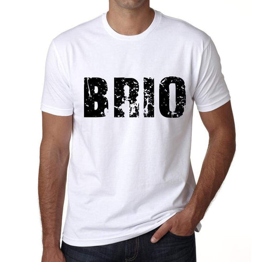 Mens Tee Shirt Vintage T Shirt Brio X-Small White 00560 - White / Xs - Casual