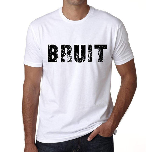 Mens Tee Shirt Vintage T Shirt Bruit X-Small White 00561 - White / Xs - Casual