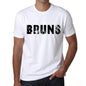 Mens Tee Shirt Vintage T Shirt Bruns X-Small White 00561 - White / Xs - Casual