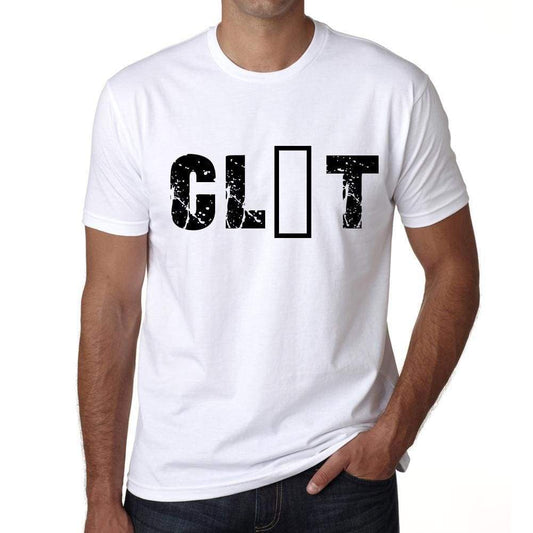 Mens Tee Shirt Vintage T Shirt Clùt X-Small White 00560 - White / Xs - Casual