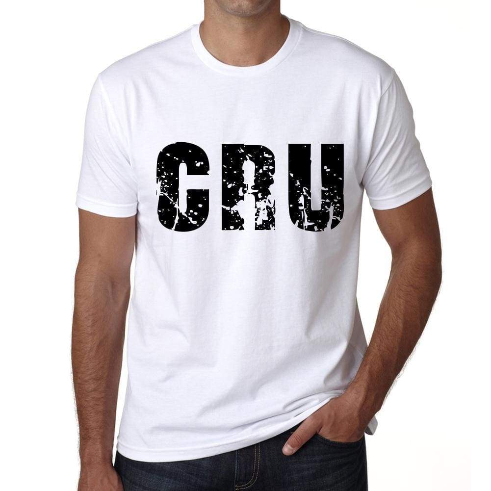 Mens Tee Shirt Vintage T Shirt Cru X-Small White 00559 - White / Xs - Casual