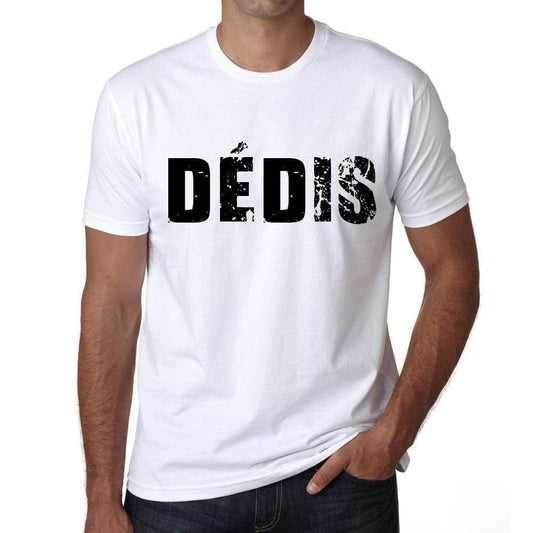 Mens Tee Shirt Vintage T Shirt Dédis X-Small White 00561 - White / Xs - Casual