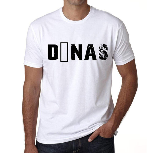 Mens Tee Shirt Vintage T Shirt Dînas X-Small White 00561 - White / Xs - Casual