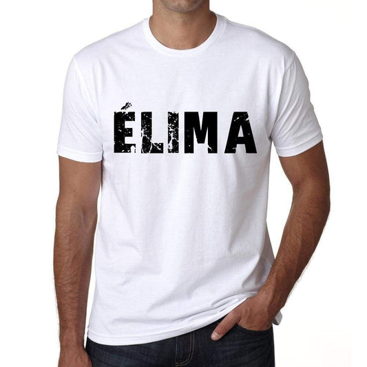 Mens Tee Shirt Vintage T Shirt Élima X-Small White 00561 - White / Xs - Casual