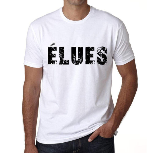 Mens Tee Shirt Vintage T Shirt Élues X-Small White 00561 - White / Xs - Casual