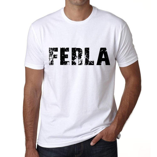 Mens Tee Shirt Vintage T Shirt Ferla X-Small White 00561 - White / Xs - Casual