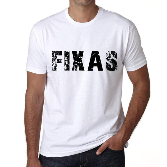 Mens Tee Shirt Vintage T Shirt Fixas X-Small White 00561 - White / Xs - Casual