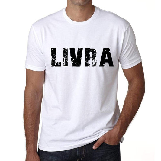 Mens Tee Shirt Vintage T Shirt Livra X-Small White 00561 - White / Xs - Casual