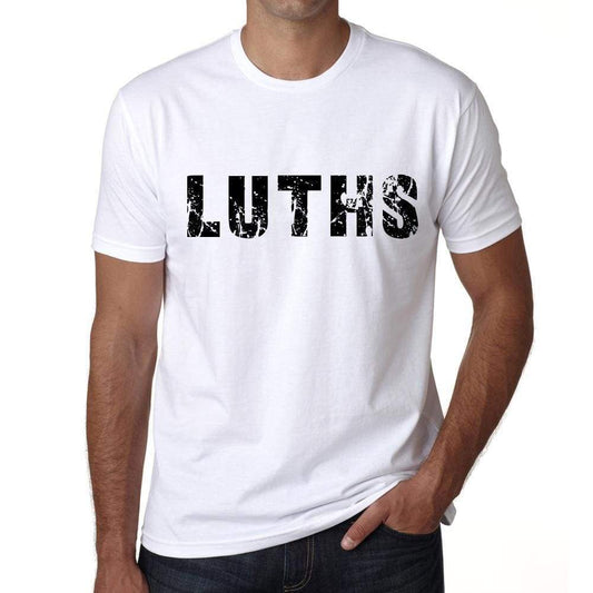 Mens Tee Shirt Vintage T Shirt Luths X-Small White - White / Xs - Casual