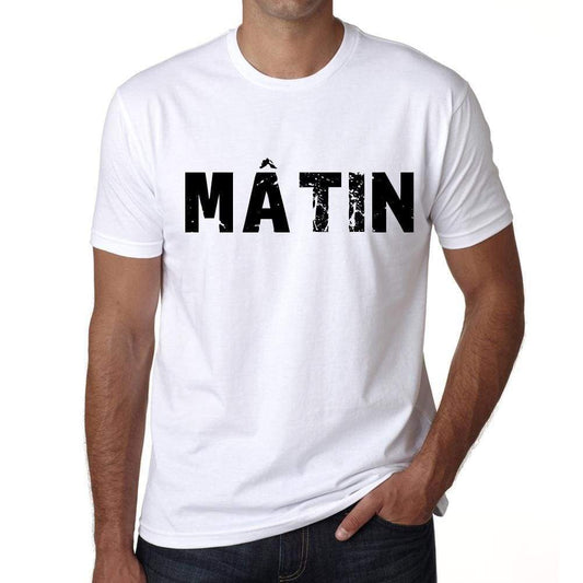 Mens Tee Shirt Vintage T Shirt Mâtin X-Small White - White / Xs - Casual