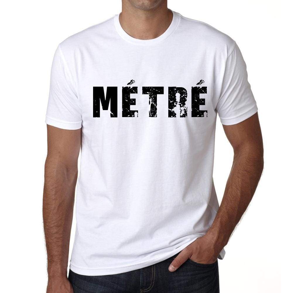 Mens Tee Shirt Vintage T Shirt Métré X-Small White - White / Xs - Casual