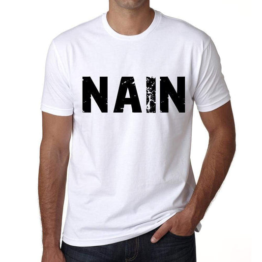 Mens Tee Shirt Vintage T Shirt Nain X-Small White 00560 - White / Xs - Casual