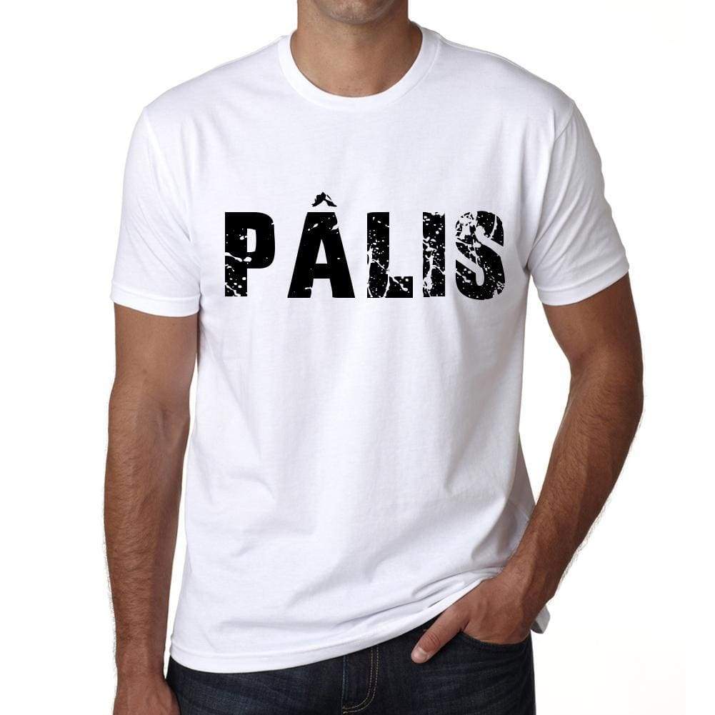 Mens Tee Shirt Vintage T Shirt Pâlis X-Small White - White / Xs - Casual